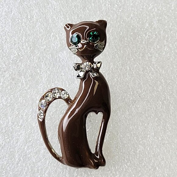 Cat Brooch Pin - Picture 1 of 8